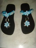 CHINELO "PRETO E AZUL"