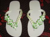 CHINELOS SIMPLES "VERDE BRANCO"